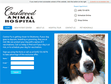 Tablet Screenshot of crestwoodanimalhospital.com